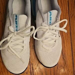 Nike Air Max White with Blue Accents